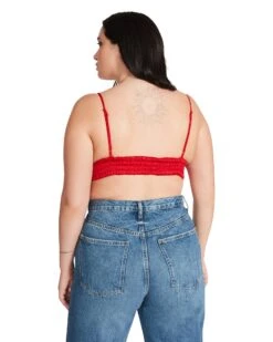 PEPPER BRA TOP RED -Cheap Boots And Beyond Store STEVEMADDEN APPAREL BM404599 RED 11