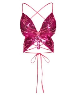 KIA TOP HOT PINK -Cheap Boots And Beyond Store STEVEMADDEN APPAREL BM404626 HOT PINK 8822