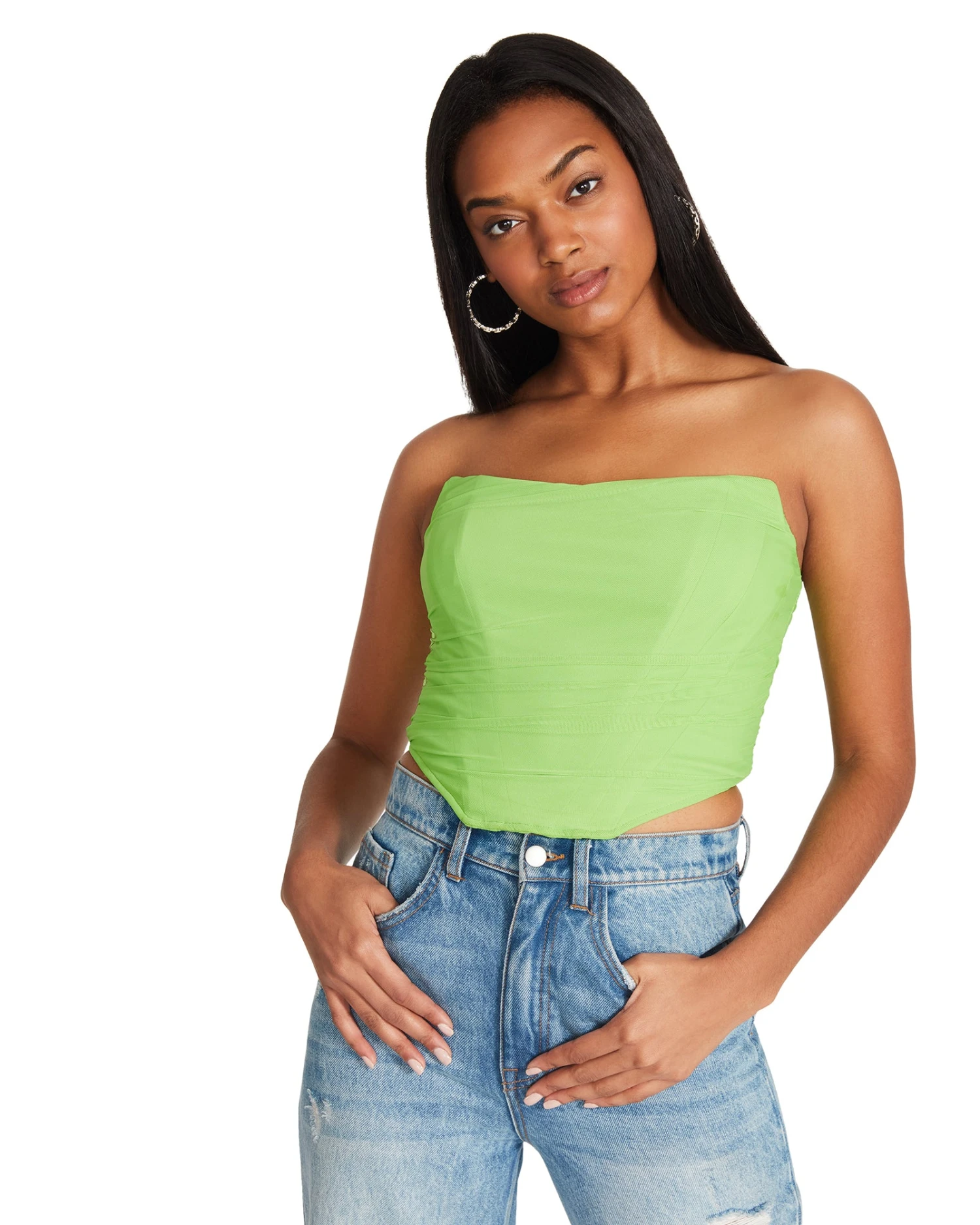 DAHLIA TOP NEON GREEN 2 DAHLIA TOP NEON GREEN - Image 2