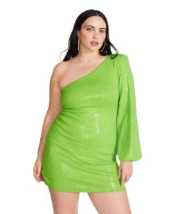 KATYA DRESS NEON GREEN -Cheap Boots And Beyond Store STEVEMADDEN APPAREL BM408371 NEON GREEN 07