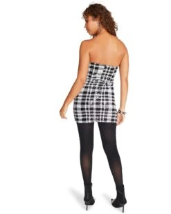 RETA DRESS BLACK/WHITE -Cheap Boots And Beyond Store STEVEMADDEN APPAREL BM408403 BLACK WHITE 07