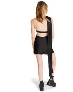 VAVA DRESS BLACK -Cheap Boots And Beyond Store STEVEMADDEN APPAREL BM408421 BLACK 06