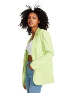 KAIRA BLAZER GREEN -Cheap Boots And Beyond Store STEVEMADDEN APPAREL BN102877 GREEN 09