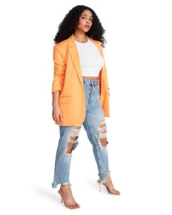 KAIRA BLAZER ORANGE -Cheap Boots And Beyond Store STEVEMADDEN APPAREL BN102877 ORANGE 04 f29f47d8 0808 4e71 b2f6 065ad1f765c1
