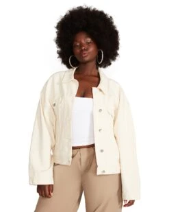 SIENNA DENIM JACKET CREAM