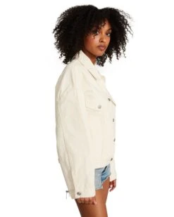 SIENNA DENIM JACKET CREAM -Cheap Boots And Beyond Store STEVEMADDEN APPAREL BN102899 CREAM 11
