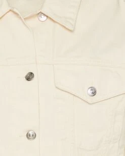 SIENNA DENIM JACKET CREAM -Cheap Boots And Beyond Store STEVEMADDEN APPAREL BN102899 CREAM DETAIL