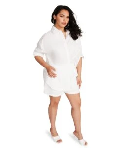 POPPY TOP WHITE -Cheap Boots And Beyond Store STEVEMADDEN APPAREL BN104683 WHITE 05