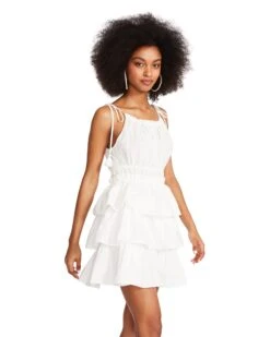 MIREYA MINI DRESS WHITE -Cheap Boots And Beyond Store STEVEMADDEN APPAREL BN108601 WHITE 02 500e0940 61f9 495f b8f5 ba8f1ad1ce71