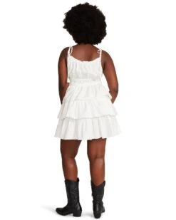 MIREYA MINI DRESS WHITE -Cheap Boots And Beyond Store STEVEMADDEN APPAREL BN108601 WHITE 04