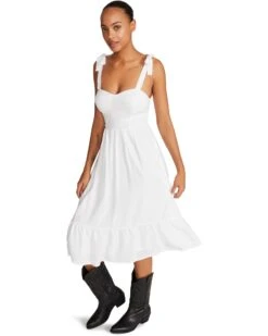 SOPHIA-ROSE DRESS WHITE -Cheap Boots And Beyond Store STEVEMADDEN APPAREL BN108617 WHITE 07