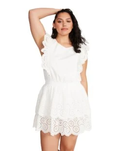 JAYDA DRESS WHITE 14 JAYDA DRESS WHITE -Cheap Boots And Beyond Store STEVEMADDEN APPAREL BN108659 WHITE 03