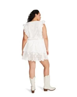 JAYDA DRESS WHITE 18 JAYDA DRESS WHITE -Cheap Boots And Beyond Store STEVEMADDEN APPAREL BN108659 WHITE 06