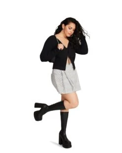 SIA SKORT GREY -Cheap Boots And Beyond Store STEVEMADDEN APPAREL BN109782 GREY 02 1