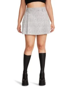 SIA SKORT GREY -Cheap Boots And Beyond Store STEVEMADDEN APPAREL BN109782 GREY 04