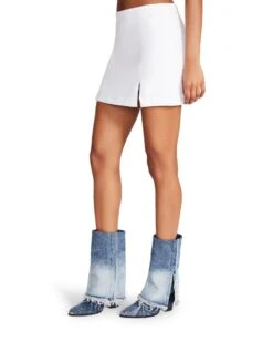 CAM SKORT WHITE -Cheap Boots And Beyond Store STEVEMADDEN APPAREL BN109791 WHITE 04