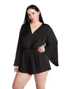 FARRAH ROMPER BLACK -Cheap Boots And Beyond Store STEVEMADDEN APPAREL BN203463 BLACK 07