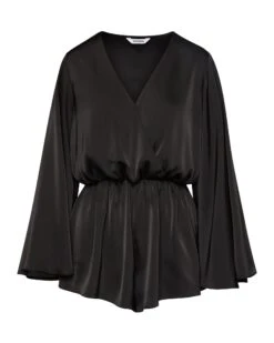 FARRAH ROMPER BLACK -Cheap Boots And Beyond Store STEVEMADDEN APPAREL BN203463 BLACK 9087