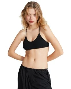 THE ELLA MESH BRALETTE BLACK