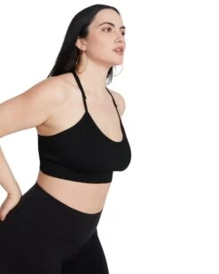 THE ELLA MESH BRALETTE BLACK -Cheap Boots And Beyond Store STEVEMADDEN APPAREL RTW0044 BLACK 07