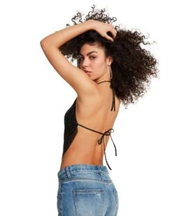 BARELY THERE RHINESTONE HALTER BLACK -Cheap Boots And Beyond Store STEVEMADDEN APPAREL RTW0063 BLACK 02 1