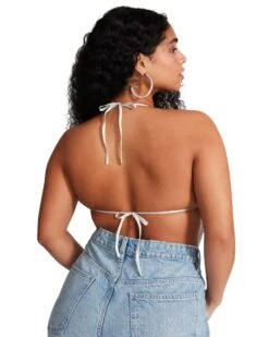 BARELY THERE RHINESTONE HALTER SILVER -Cheap Boots And Beyond Store STEVEMADDEN APPAREL RTW0063 SILVER LARGE 1583