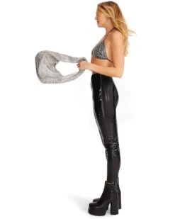 BEMILIA SILVER -Cheap Boots And Beyond Store STEVEMADDEN APPAREL RTW0084 BLACK 02 d3560343 e22d 4bd2 8357 0af2b2465f5f