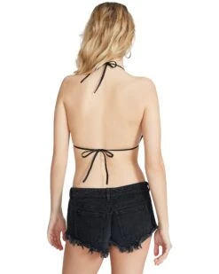 RHINESTONE BIKINI TOP BLACK -Cheap Boots And Beyond Store STEVEMADDEN APPAREL RTW0084 BLACK 06