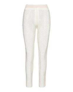 MESH RHINESTONE PANTS IVORY -Cheap Boots And Beyond Store STEVEMADDEN APPAREL RTW0216 IVORY 01