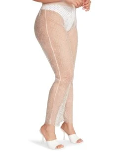 MESH RHINESTONE PANTS IVORY -Cheap Boots And Beyond Store STEVEMADDEN APPAREL RTW0216 IVORY 04 6db98af1 ce3e 476d b585 8e017bb88b5e