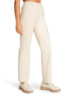ABBY PANT IVORY -Cheap Boots And Beyond Store STEVEMADDEN APPAREL RTW0283 IVORY 04