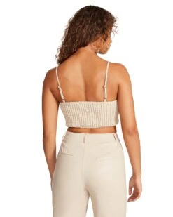 STASS TOP IVORY -Cheap Boots And Beyond Store STEVEMADDEN APPAREL RTW0284 IVORY 05