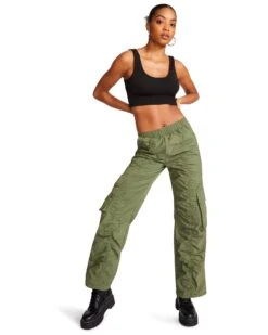 KENZIE PANT OLIVE -Cheap Boots And Beyond Store STEVEMADDEN APPAREL RTW0318 OLIVE 02