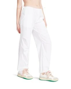 PIA PARACHUTE PANT WHITE -Cheap Boots And Beyond Store STEVEMADDEN APPAREL RTW0326 WHITE 05