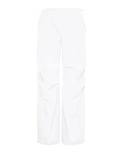 PIA PARACHUTE PANT WHITE -Cheap Boots And Beyond Store STEVEMADDEN APPAREL RTW0326 WHITE GHOST