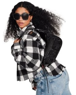 SAMMI TOP BLACK -Cheap Boots And Beyond Store STEVEMADDEN APPAREL RTW0328 BLACK LARGE 1158