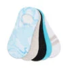 WAVE SWIRL SNEAKER SOCKS TURQUOISE MULTI