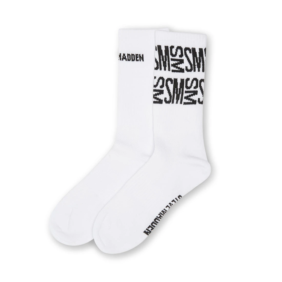 BLOCK LOGO CREW SOCK WHITE 1 BLOCK LOGO CREW SOCK WHITE