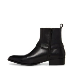 DASH BLACK LEATHER -Cheap Boots And Beyond Store STEVEMADDEN MENS DASH BLACK LEATHER INSIDE