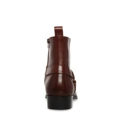 DASH BROWN LEATHER -Cheap Boots And Beyond Store STEVEMADDEN MENS DASH BROWN LEATHER BACK