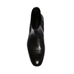 ADAMO BLACK LEATHER -Cheap Boots And Beyond Store STEVEMADDEN SHOES ADAMO BLACK LEATHER TOP