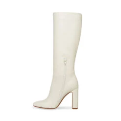 ALLY WHITE LEATHER -Cheap Boots And Beyond Store STEVEMADDEN SHOES ALLY WHITE LEATHER INSIDE