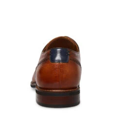 BANNON COGNAC LEATHER -Cheap Boots And Beyond Store STEVEMADDEN SHOES BANNON COGNAC BACK