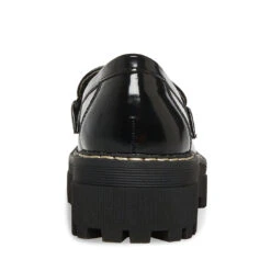 HAAZEL-C BLACK BOX -Cheap Boots And Beyond Store STEVEMADDEN SHOES CHAIN LOAFER BLACK BACK