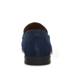 GOLLIE NAVY SUEDE -Cheap Boots And Beyond Store STEVEMADDEN SHOES GOLLIE NAVY BACK