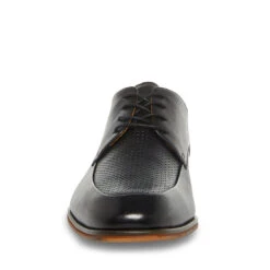 IMALA BLACK LEATHER -Cheap Boots And Beyond Store STEVEMADDEN SHOES IMALA BLACK FRONT