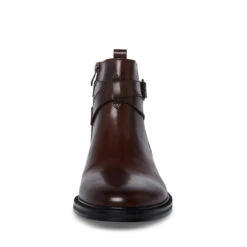 MATTHEW BROWN LEATHER -Cheap Boots And Beyond Store STEVEMADDEN SHOES MATTHEW BROWN LEATHER FRONT