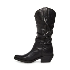 WHISKEY BLACK LEATHER 7 WHISKEY BLACK LEATHER -Cheap Boots And Beyond Store STEVEMADDEN SHOES WHISKEY BLACK LEATHER INSIDE