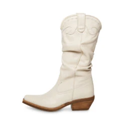 WHISKEY WHITE LEATHER -Cheap Boots And Beyond Store STEVEMADDEN SHOES WHISKEY WHITE LEATHER INSIDE